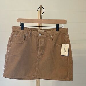 Universal Thread Brown Corduroy Mini Skirt Women's Size 10